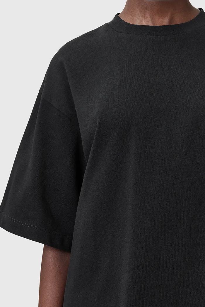 Βαμβακερό μπλουζάκι AllSaints AMELIE AllSaints W224JC μαύρο