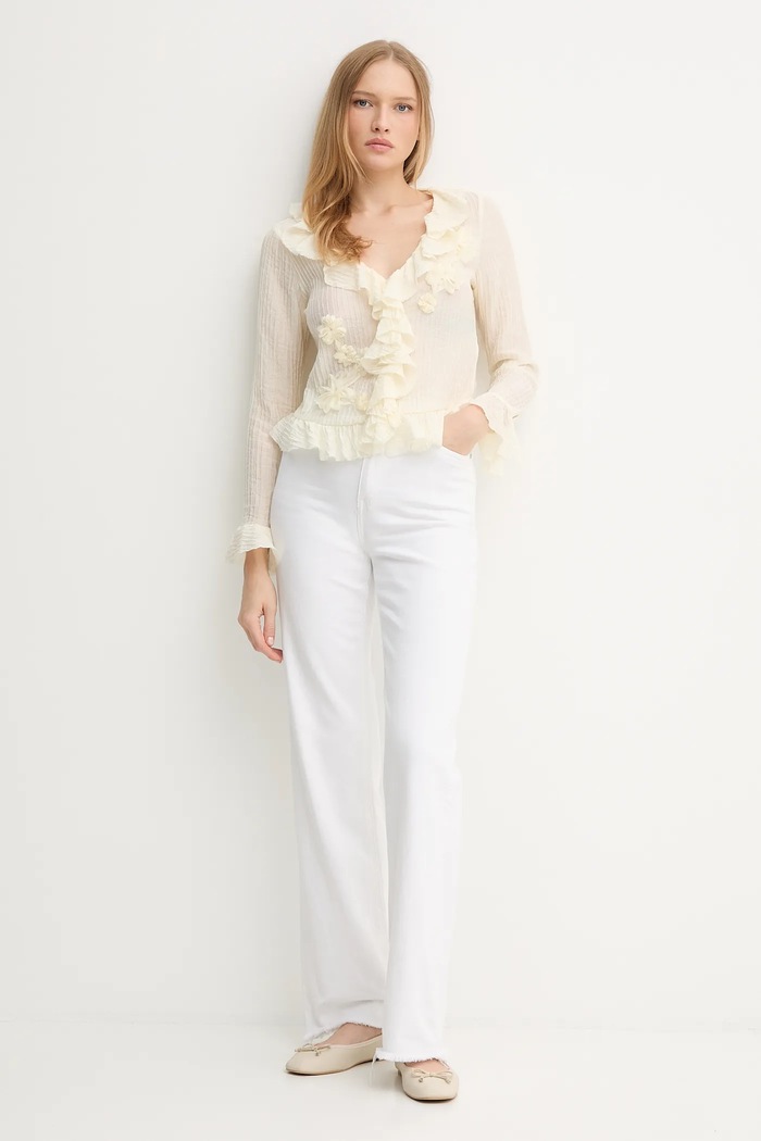 Košeľa Hoss Intropia 6282656 béžová AW25