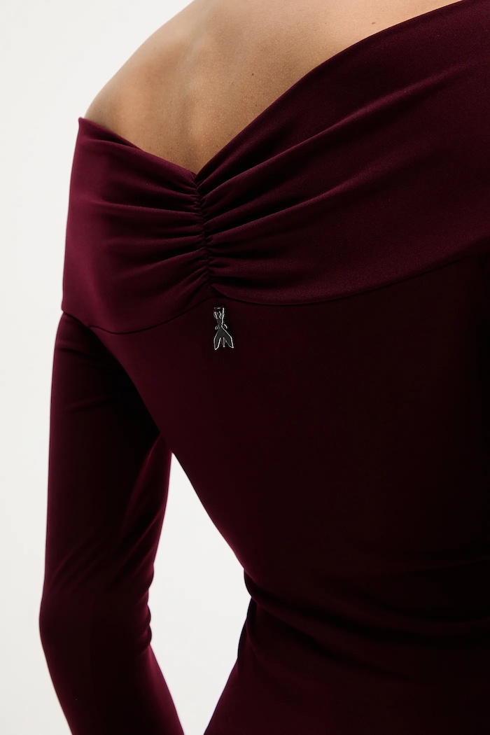 Blúzka Patrizia Pepe 2M4477.J333 burgundské