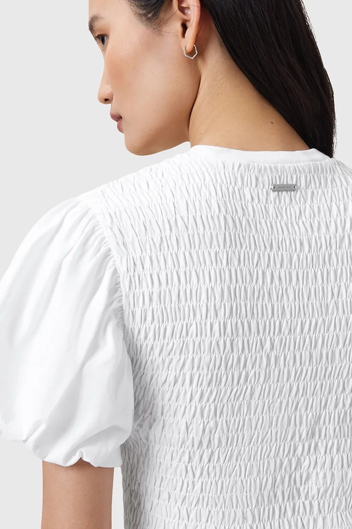 Îmbrăcăminte AllSaints Bluză DAEL W013JD alb