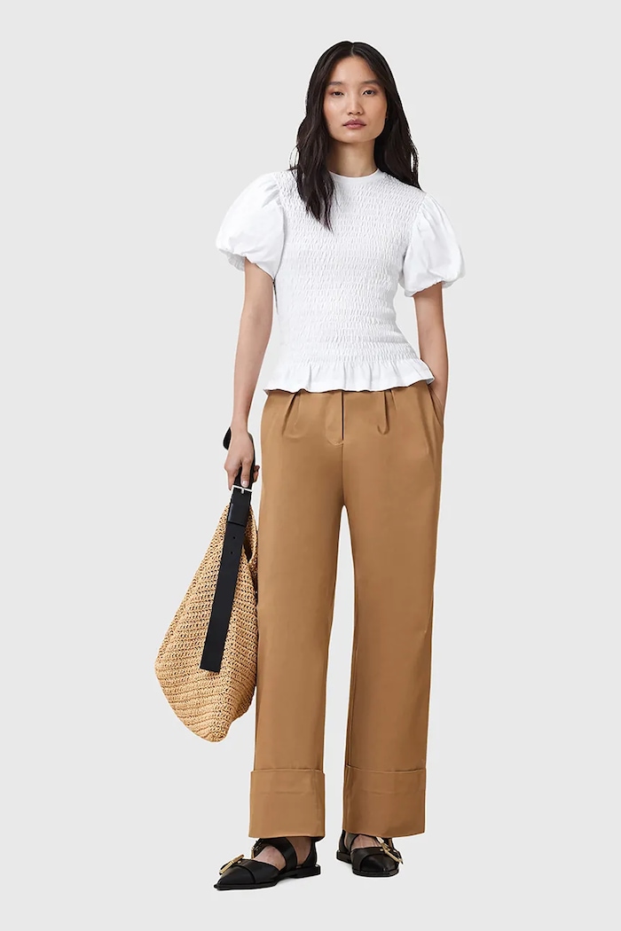 Bluză DAEL AllSaints alb W013JD
