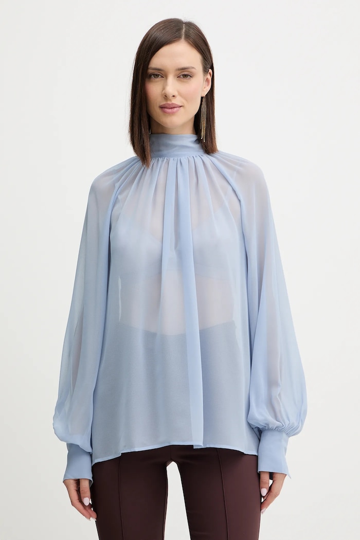 Blúzka Guess AUDRINE regular modrá W5BH84.W3022
