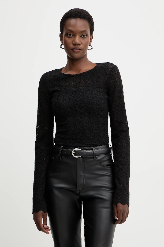 Guess felső BRIDGETTE hosszú fekete W5BP13.K1180