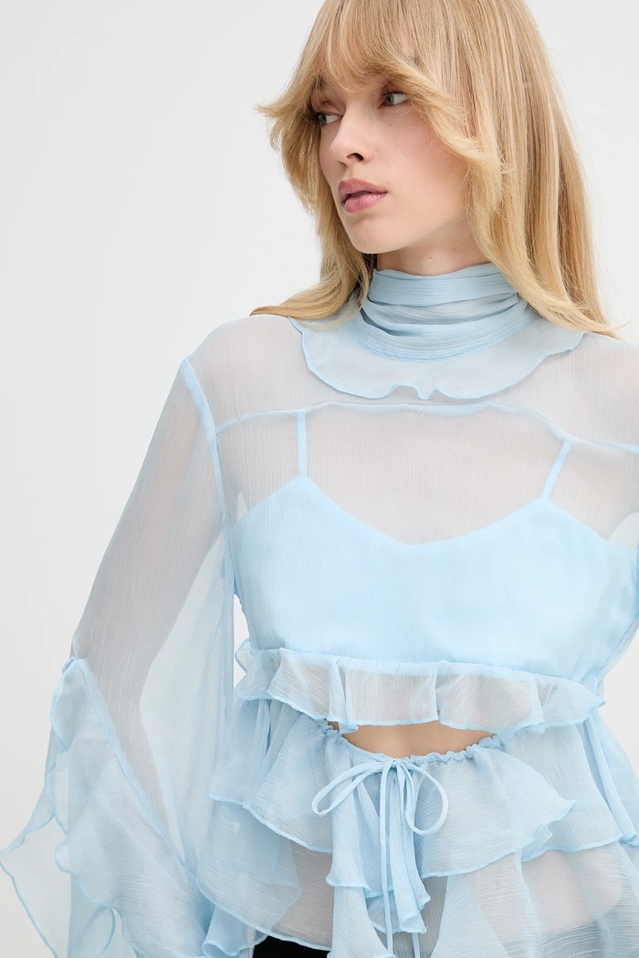 Bardot bluză albastru 59933TB