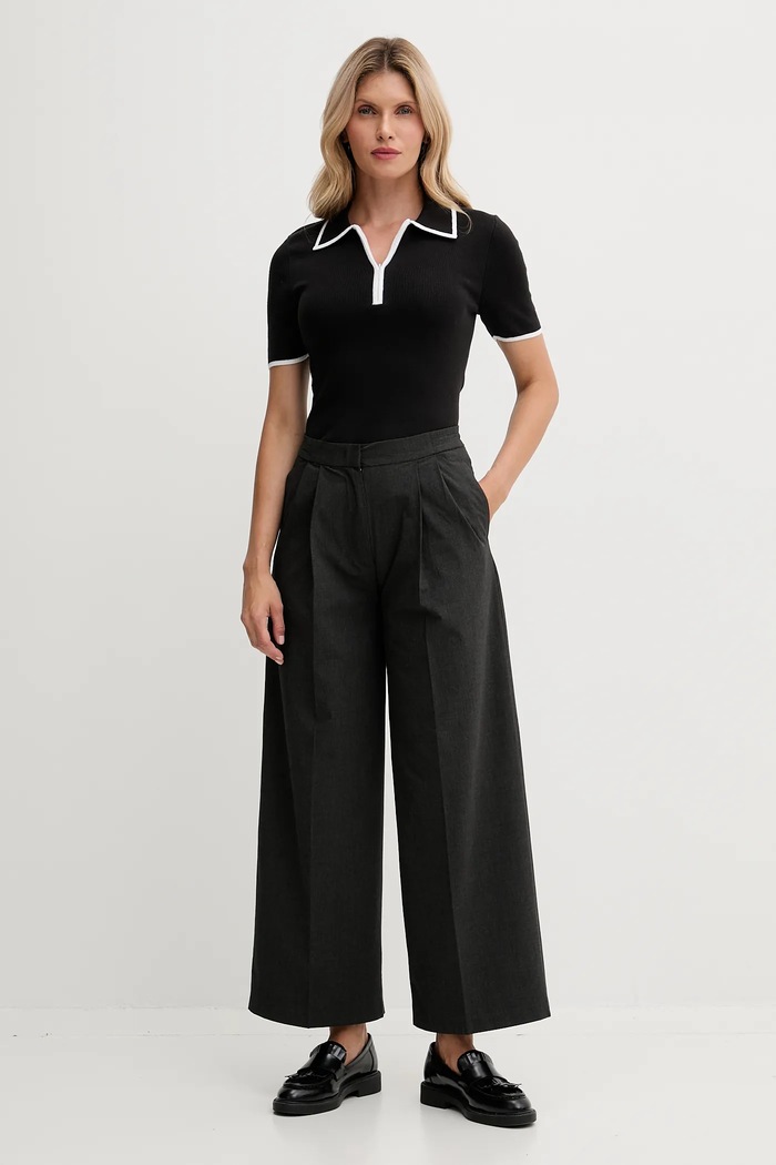 Polo tričko Calvin Klein Jeans LV044D304G čierna AW25