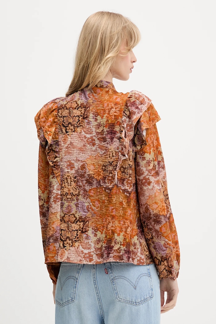 Oblečenie Košeľa Desigual ROMANTICA 25WWBW08 oranžová