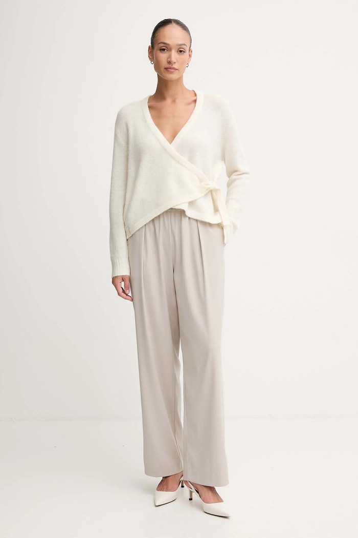 Gaudi cardigan din amestec de lână 521FD53010 bej AW25