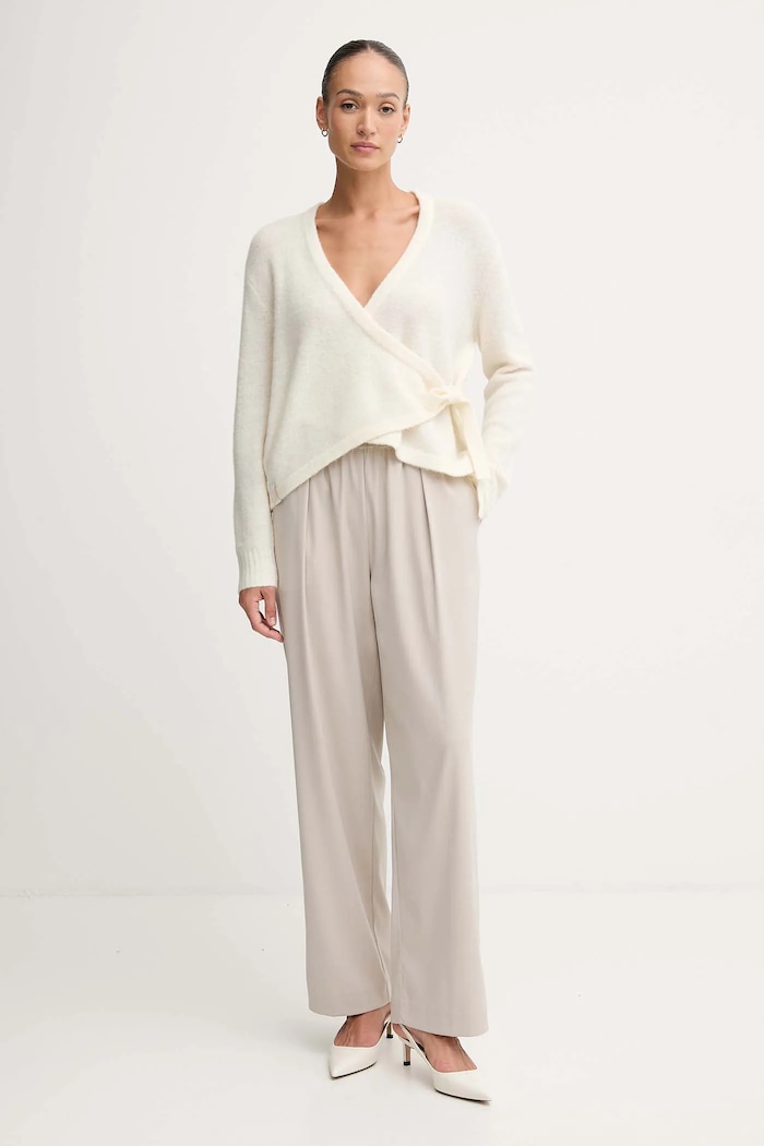 Gaudi cardigan din amestec de lână 521FD53010 bej AW25