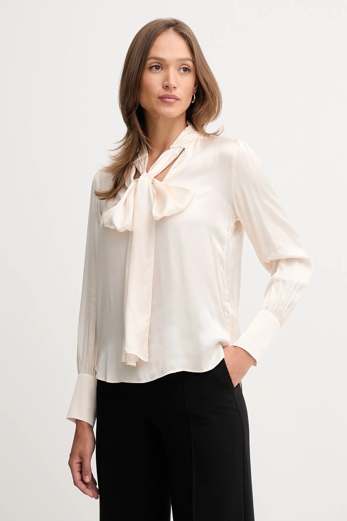 Blúzka Pedro del Hierro jednofarebný béžová 6632954