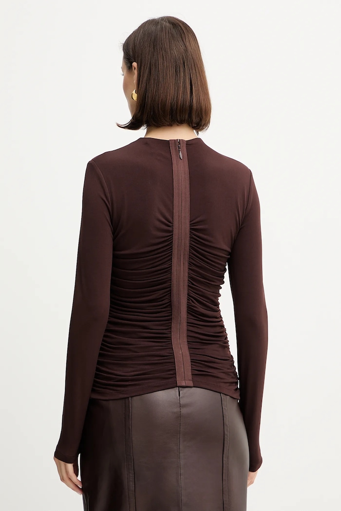 Odzież Herve Leger bluzka Veronica RMJ1498061 brązowy
