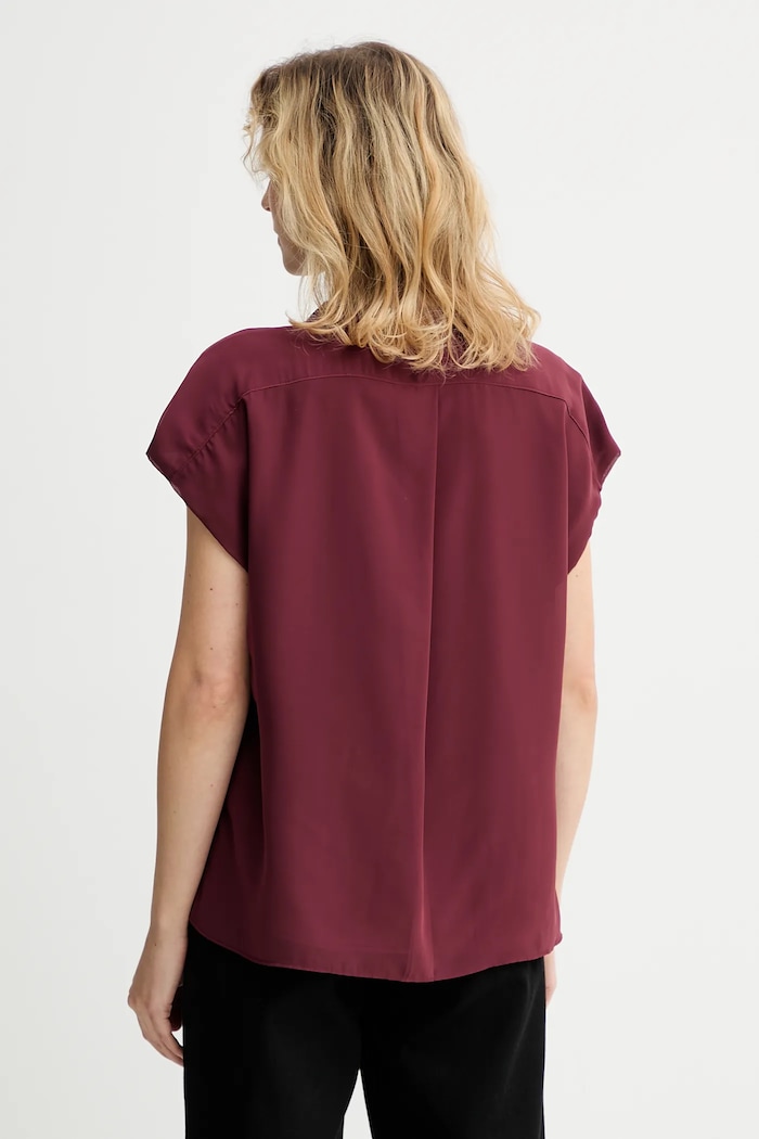 Îmbrăcăminte Calvin Klein bluză LV044D134G burgundia