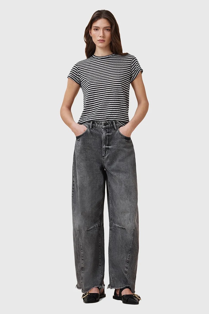 Bavlnené tričko AllSaints ANNA čierna W007JY