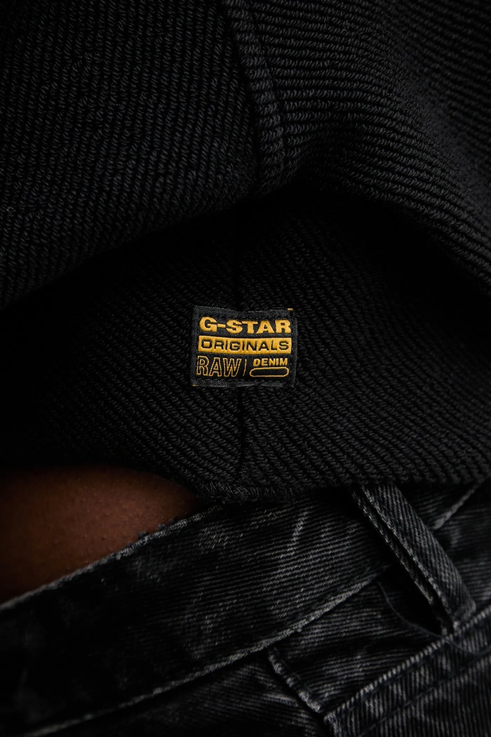 Bavlněná mikina G-Star Multi pkt mix loose cropped D27168.E312 černá