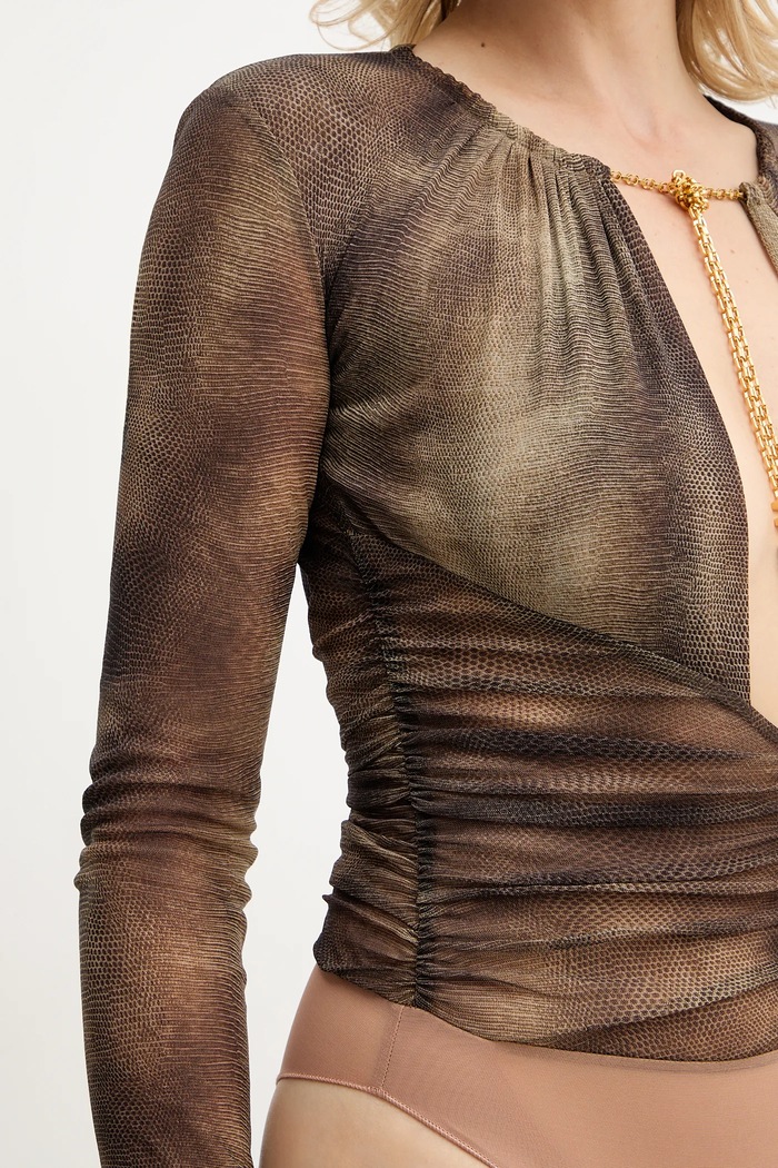 Elisabetta Franchi body maro BO02057E2