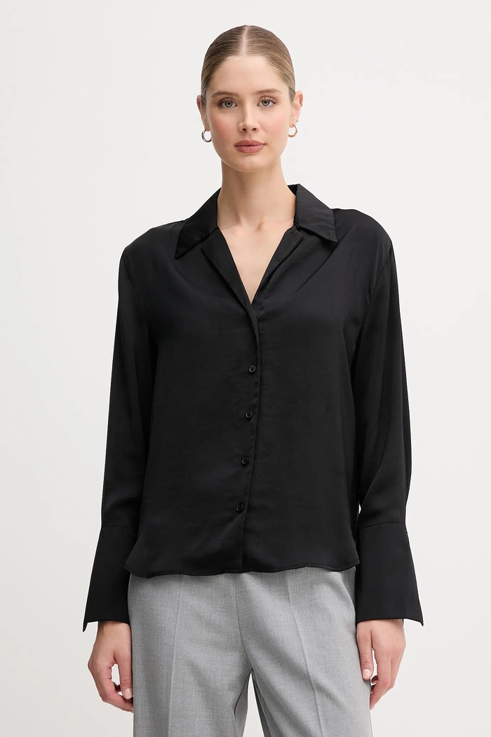 Dkny koszula regular czarny DJ5W2125