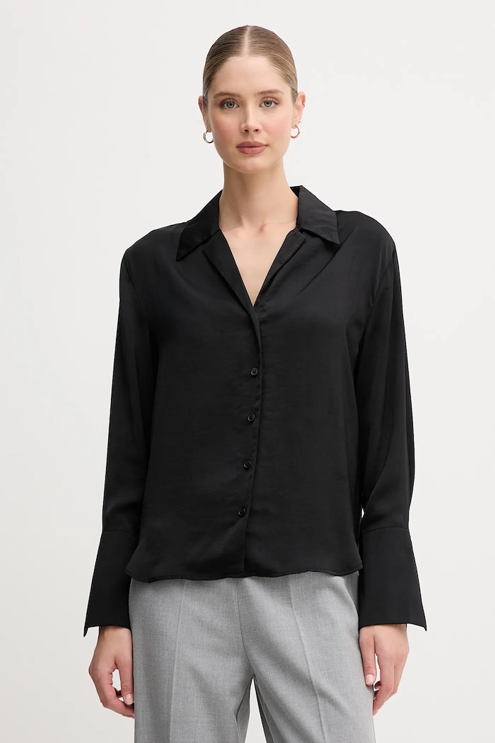 Dkny koszula regular czarny DJ5W2125
