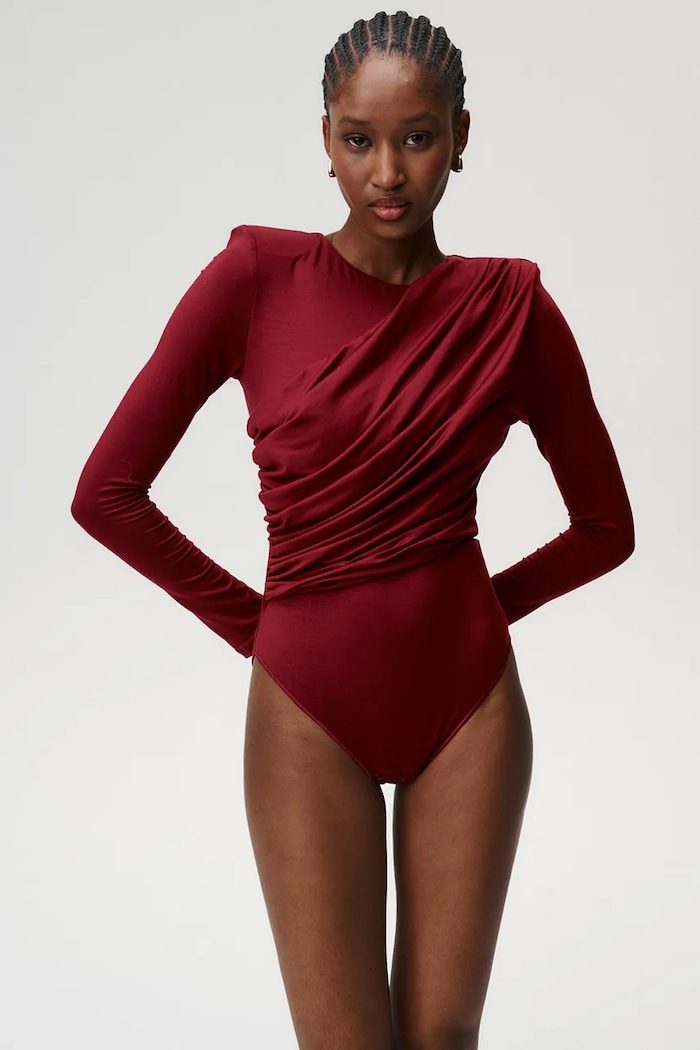 Undress Code body Thong uni burgundia 1019UC