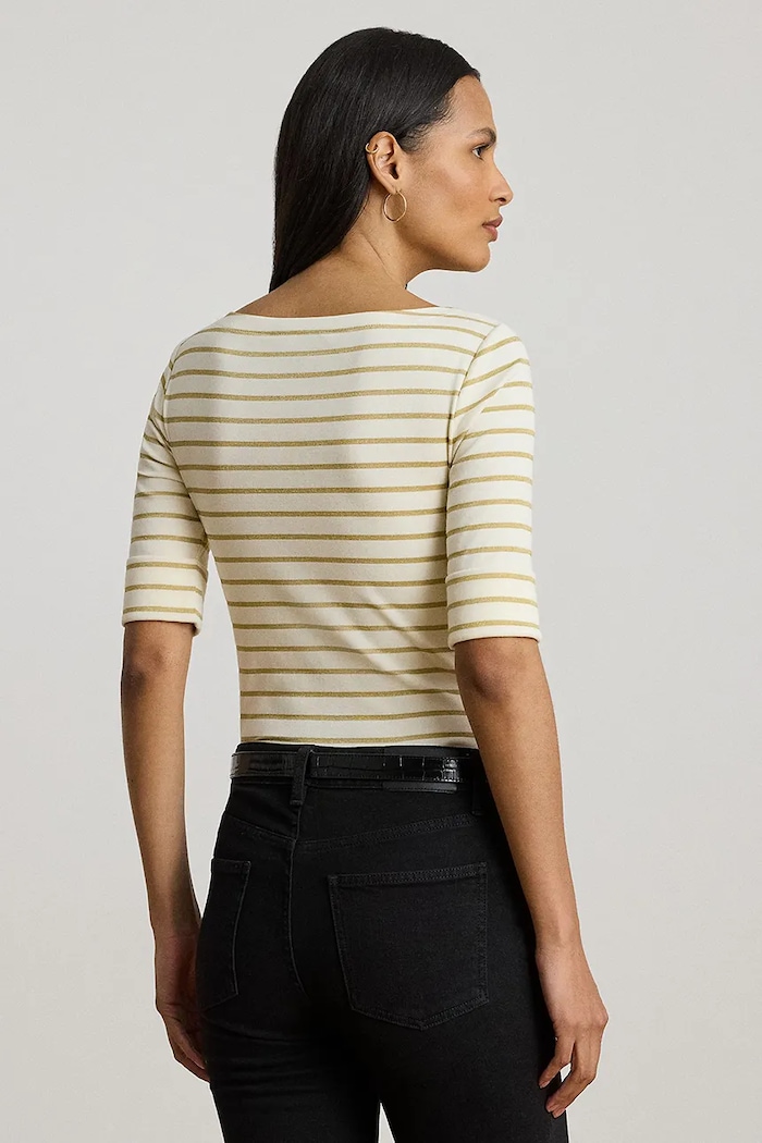 Tričko Lauren Ralph Lauren 200980044 béžová AW25