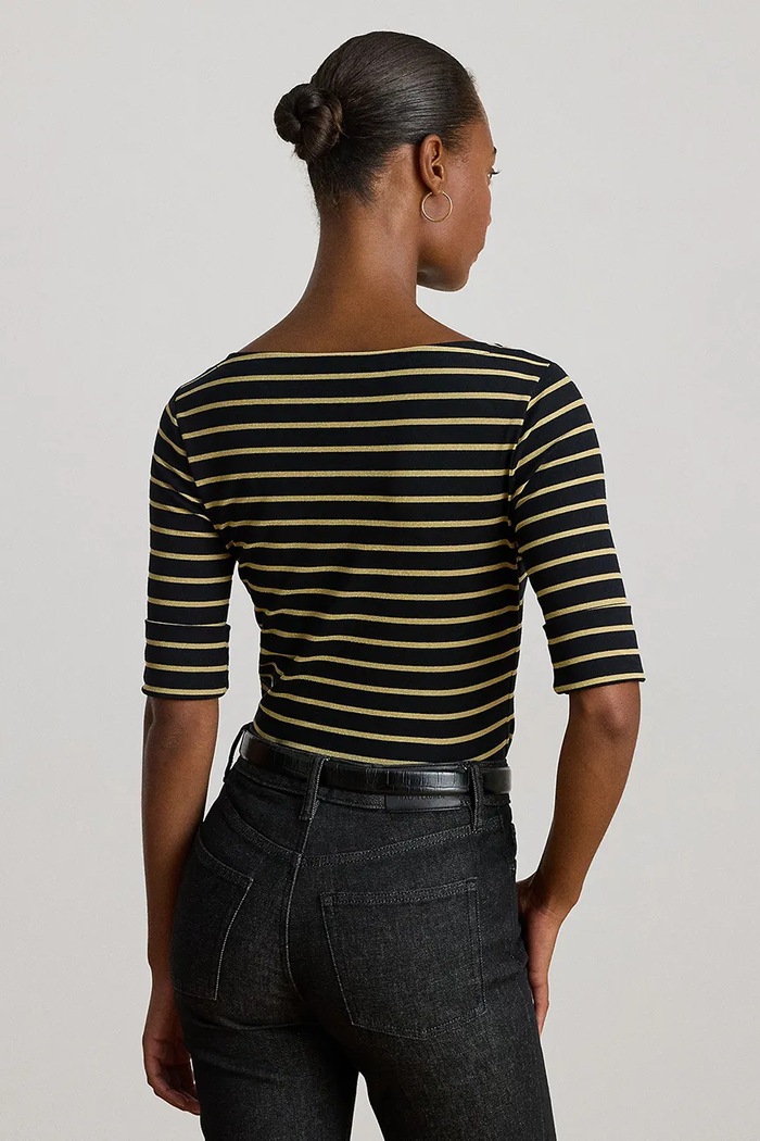 Lauren Ralph Lauren T-shirt 200980044 czarny AW25