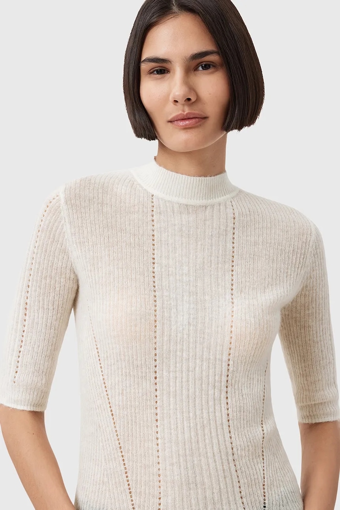 AllSaints Bluzka FILIPPA W007KD biały AW25
