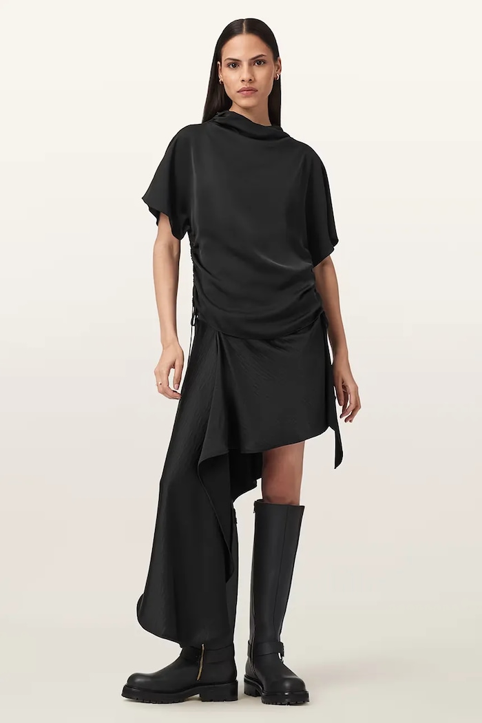 Odzież AllSaints bluzka damska LESLIE W024PD czarny