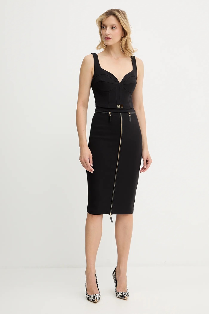 Elisabetta Franchi top TO03956E1 negru