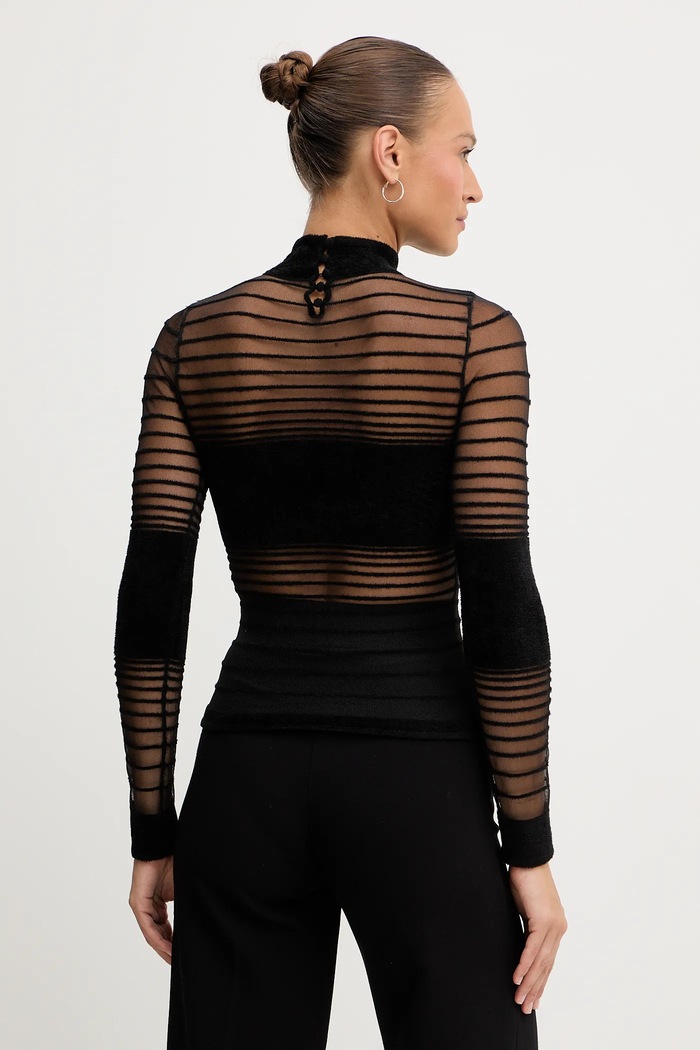 Ρούχα Μπλουζάκι Retrofete Katrine R.FW25.12072.12 μαύρο