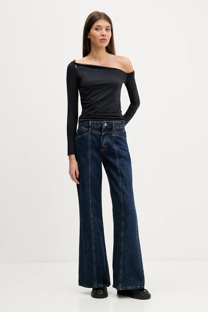 Abercrombie & Fitch longsleeve KI139.5885.900 negru AW25