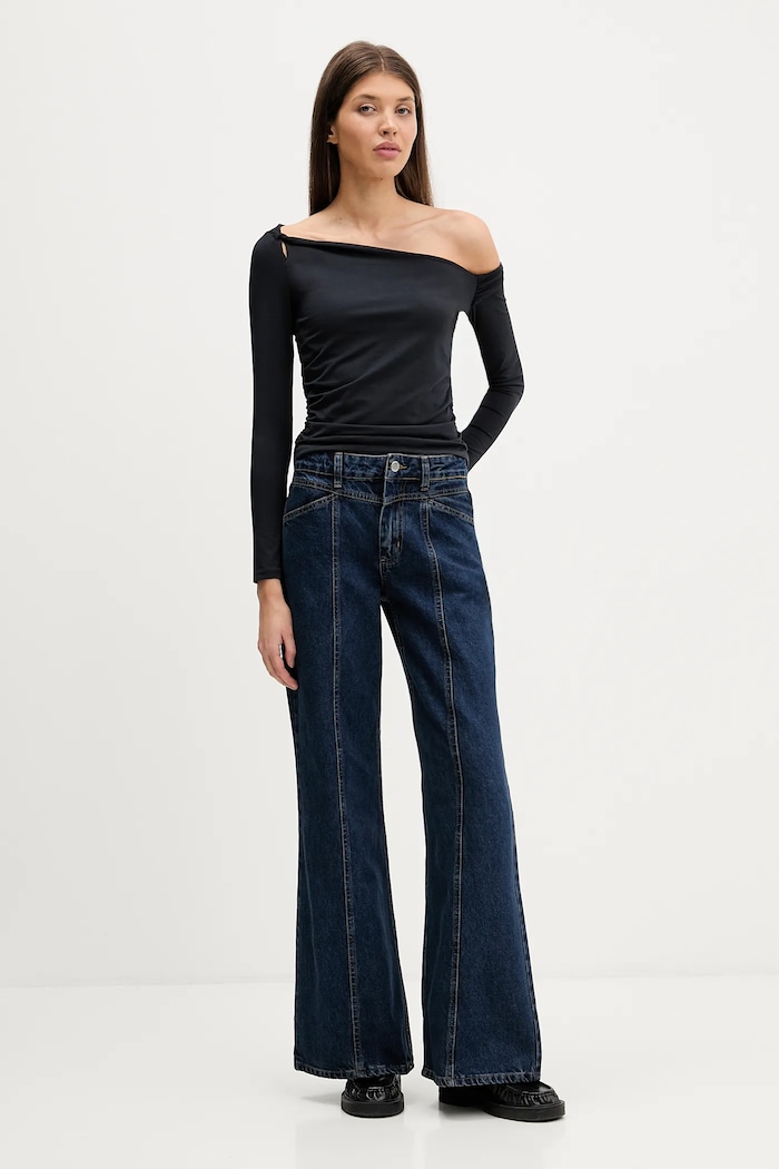 Abercrombie & Fitch longsleeve KI139.5885.900 negru AW25