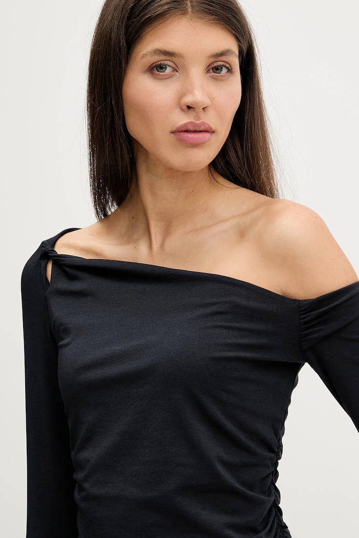 Abercrombie & Fitch longsleeve negru KI139.5885.900