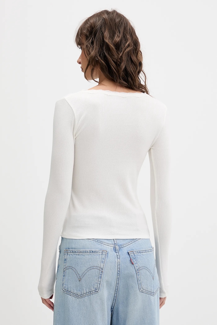 Îmbrăcăminte Hollister Co. longsleeve KI339.5001.101 bej