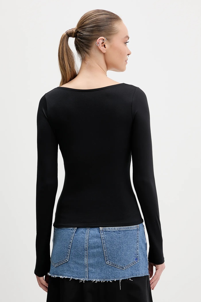 Ρούχα Μακρυμάνικο Hollister Co. KI339.5285.900 μαύρο