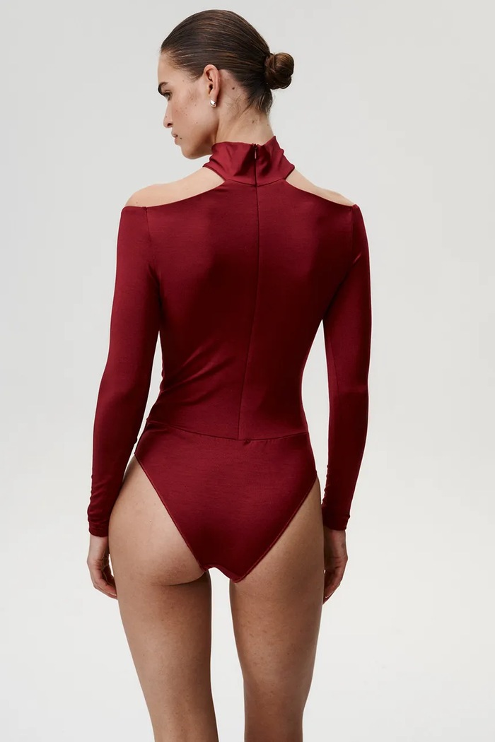 Κορμάκι Undress Code Drunk In Love 979 μπορντό AW25