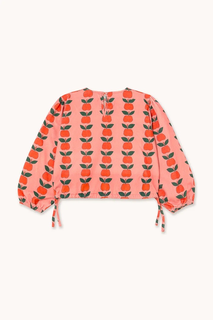 Dievča Detská blúzka Tinycottons APPLES BLOUSE AW25.383 ružová