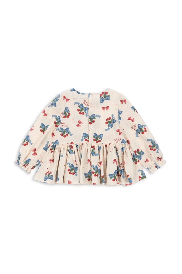 Detská blúzka Konges Sløjd ELIN BLOUSE GOTS KS103793.9BYA béžová AW25
