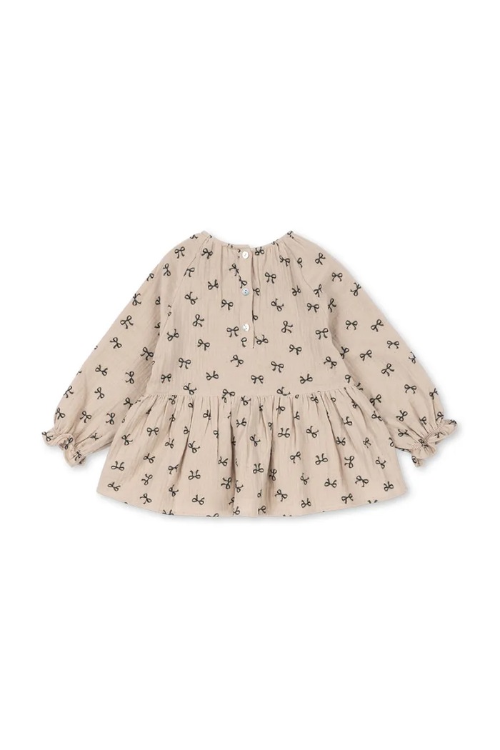 Konges Sløjd Bluză de bumbac pentru copii COCO BLOUSE GOTS KS103757.9BYA bej AW25