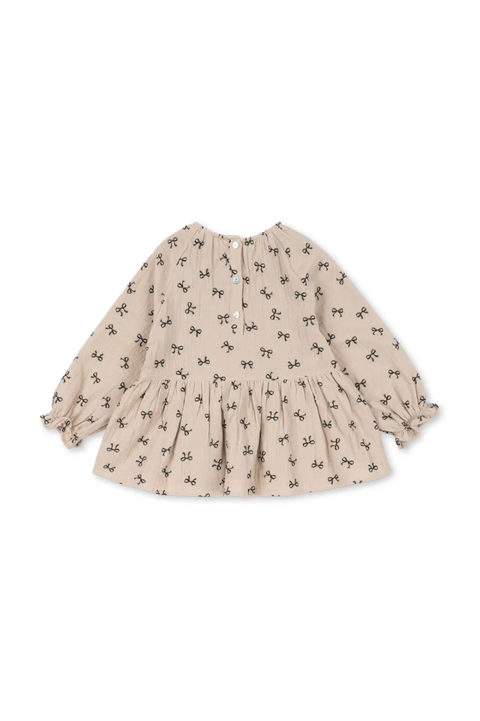 Konges Sløjd Bluză de bumbac pentru copii COCO BLOUSE GOTS KS103757.9BYA bej AW25