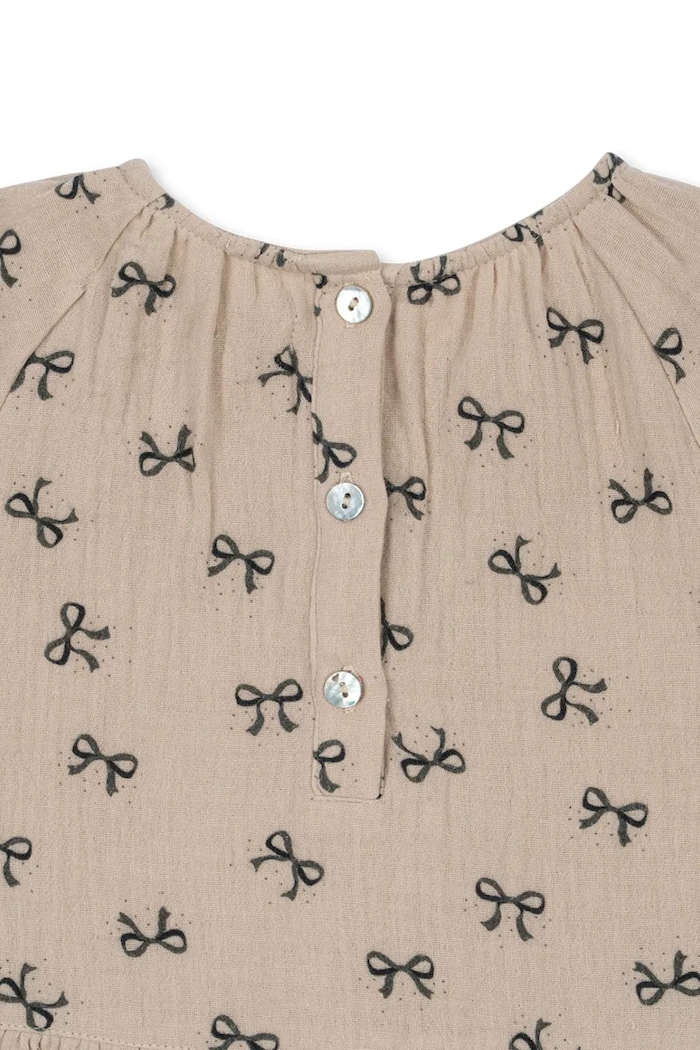 Fete Konges Sløjd Bluză de bumbac pentru copii COCO BLOUSE GOTS KS103757.9BYA bej