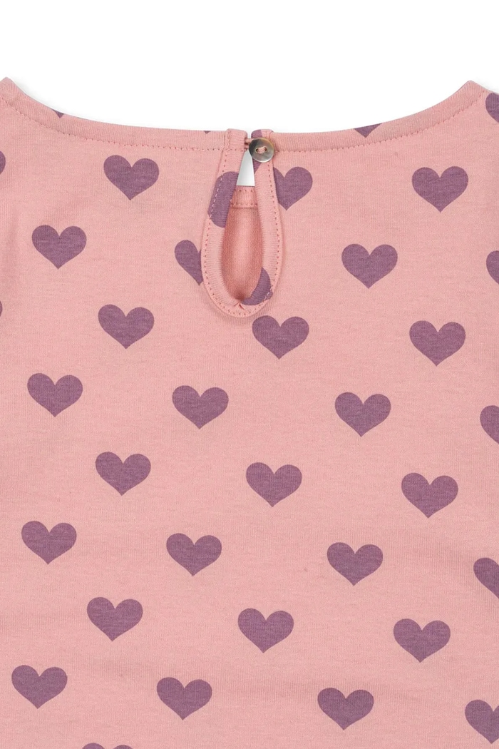 Konges Sløjd bluzka bawełniana dziecięca DREY SLIT BLOUSE GOTS różowy KS103786.9BYA