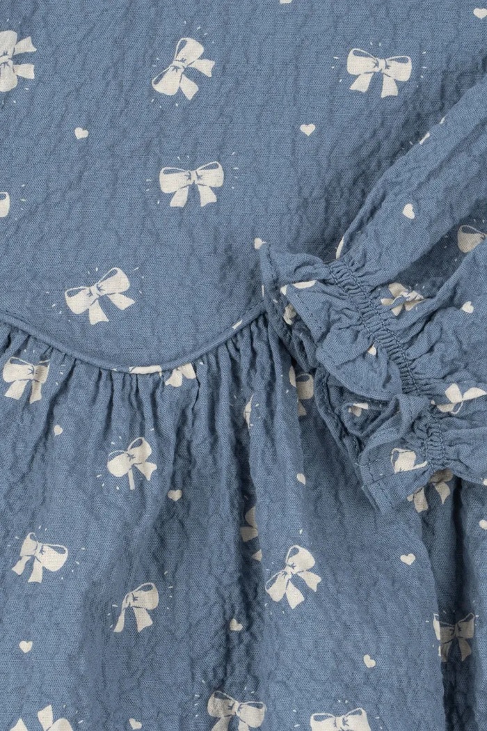 Detská blúzka Konges Sløjd VIDA BLOUSE GOTS KS104032.9BYA modrá
