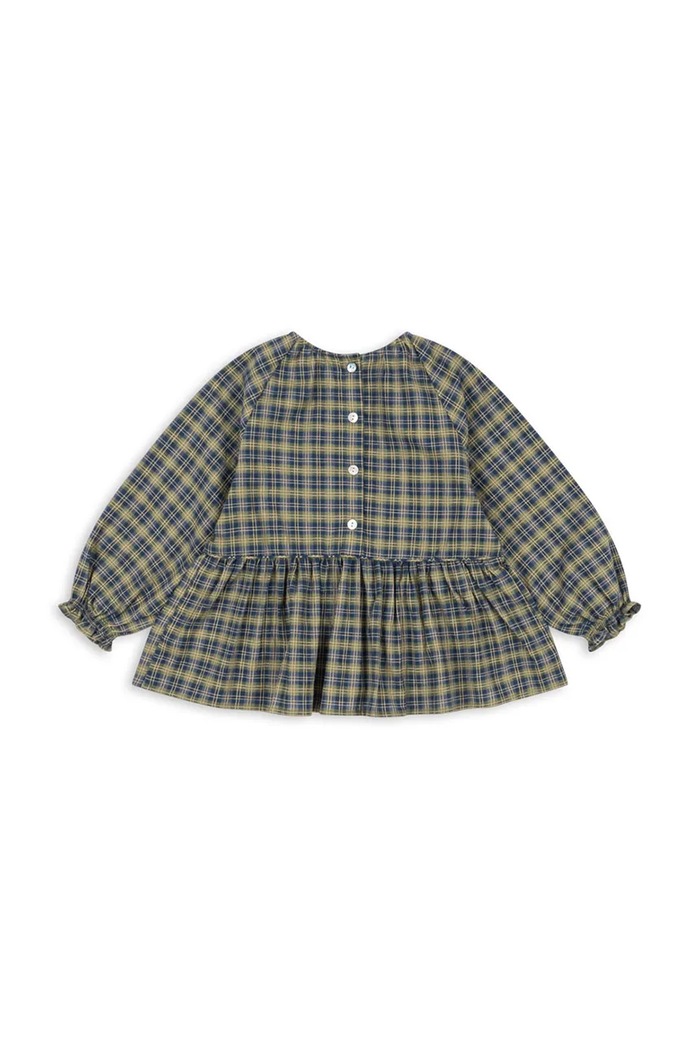 Konges Sløjd bluzka dziecięca TERRE BLOUSE GOTS KS104011.9BYA turkusowy AW25