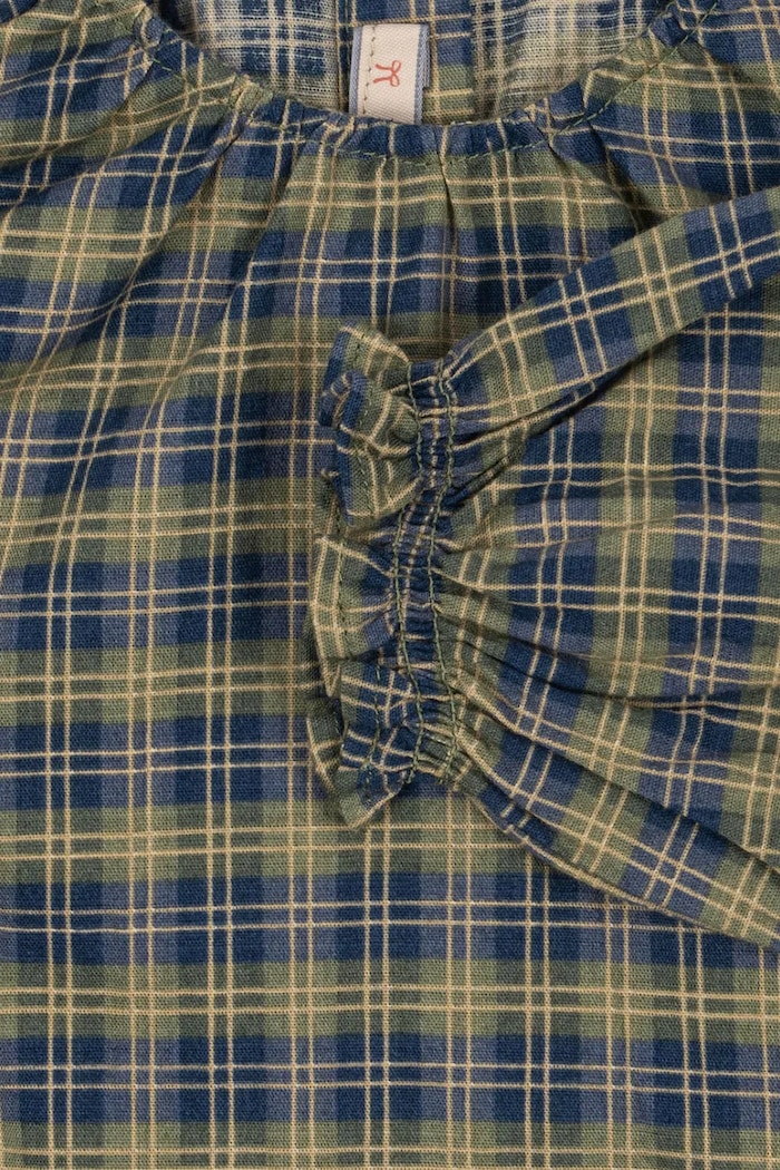 Konges Sløjd bluzka dziecięca TERRE BLOUSE GOTS turkusowy KS104011.9BYA