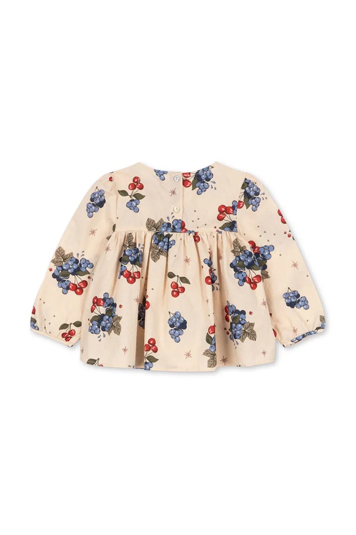 Konges Sløjd bluză de bumbac pentru copii AVI LS BLOUSE GOTS KS104202.9BYA bej AW25