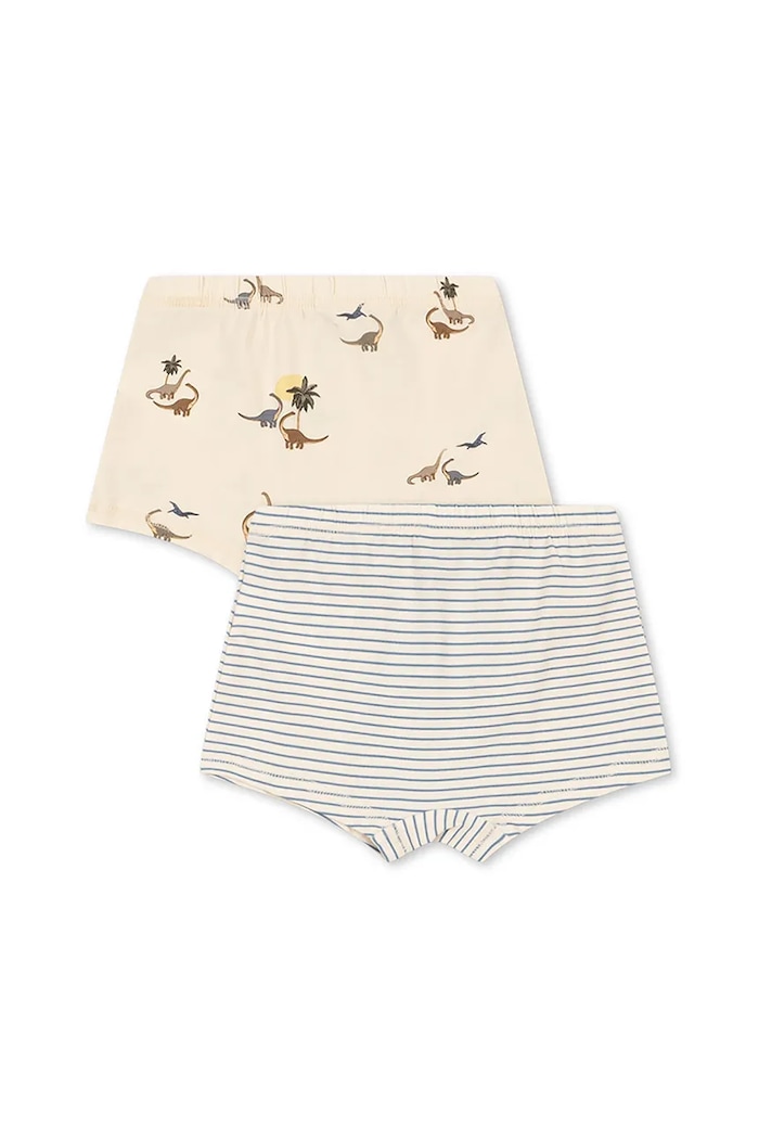 Konges Sløjd boxeri copii BASIC 2 PACK BOY BOXERS GOTS 2-pack KS103693.9BYA bej AW25