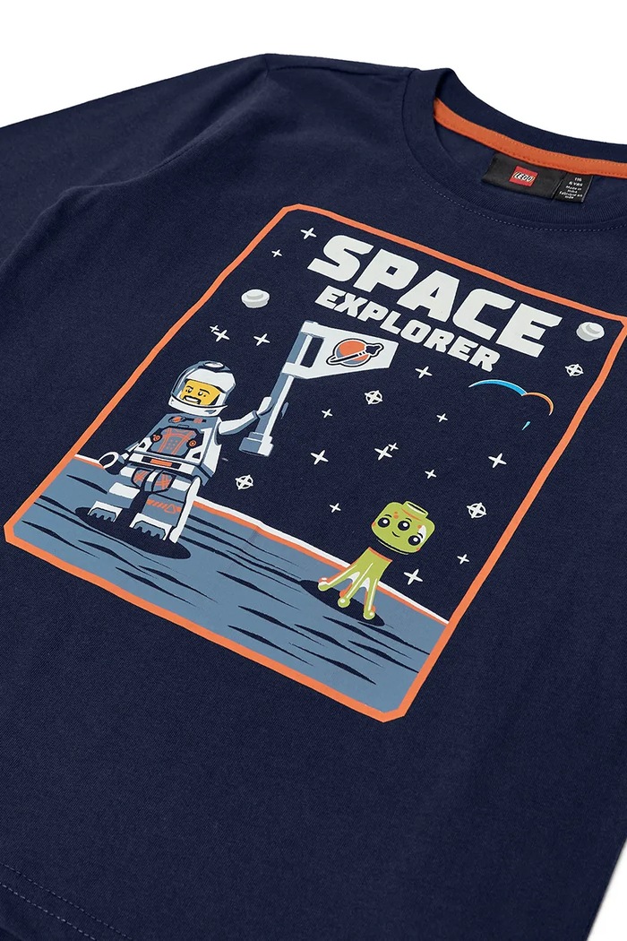 Chlapec Detské bavlnené pyžamo Lego LWAGAN 708 11010964 tmavomodrá
