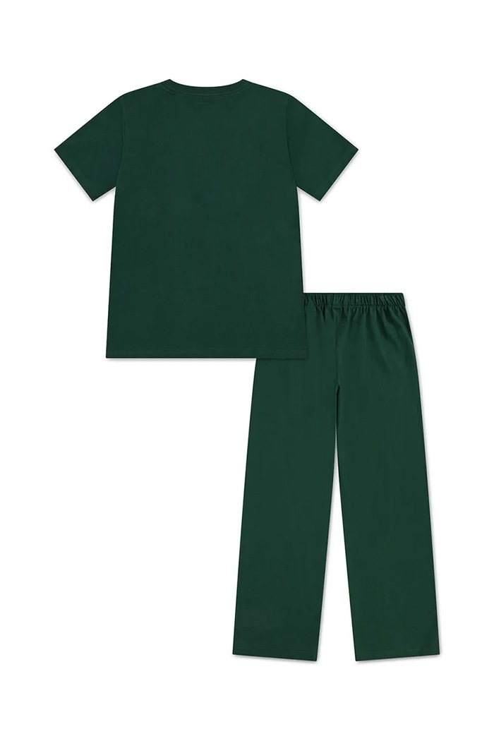 Polo Ralph Lauren piżama bawełniana dziecięca 9P0278 zielony SS26