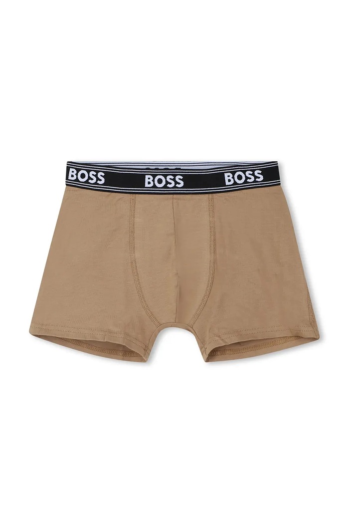 Boxeri copii 3-pack BOSS J52651.102.150 alb