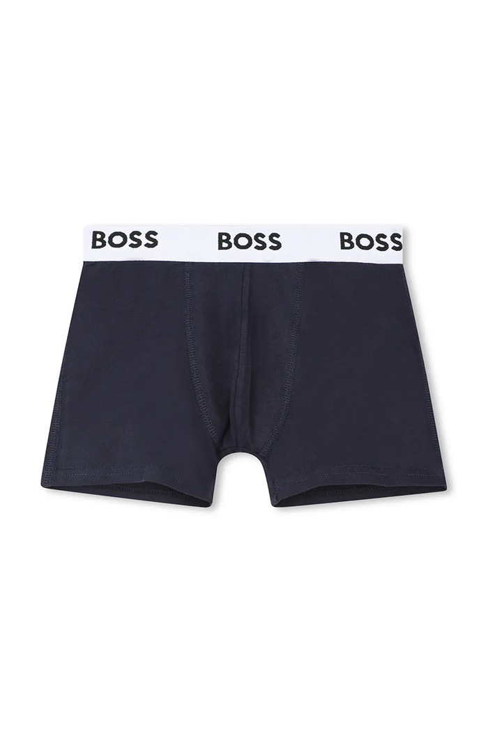 CHLAPEC Dětské boxerky BOSS 3-pack J52663.102.150 námořnická modř