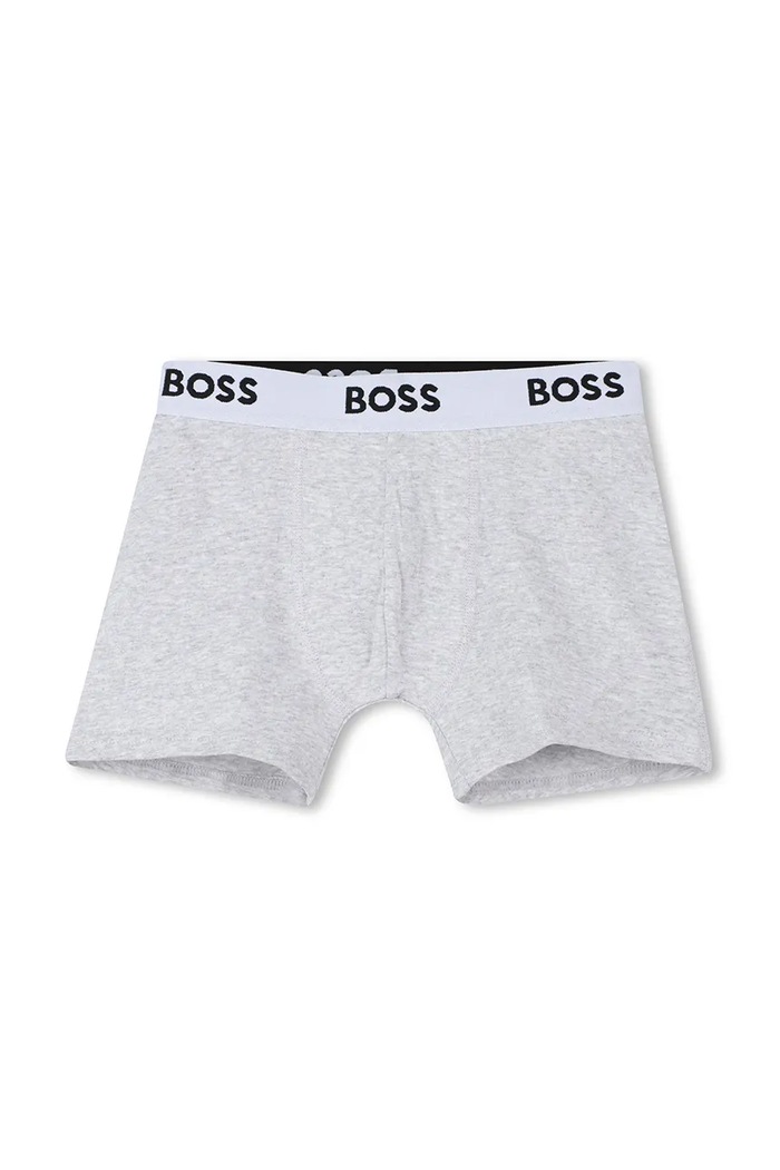 Chłopiec BOSS bokserki dziecięce 3-pack J52663.102.150 szary