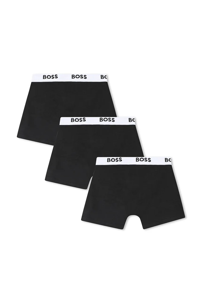 BOSS bokserki dziecięce 3-pack J52663.102.150 czarny SS26
